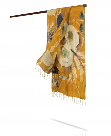 Палантин Женский S23-FLEUR.MODERNE/JAUNE